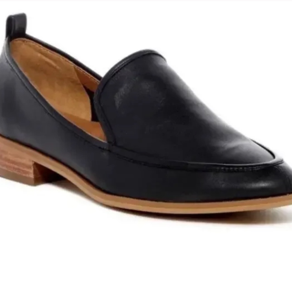 Susina Black Leather Loafers SIZE 7